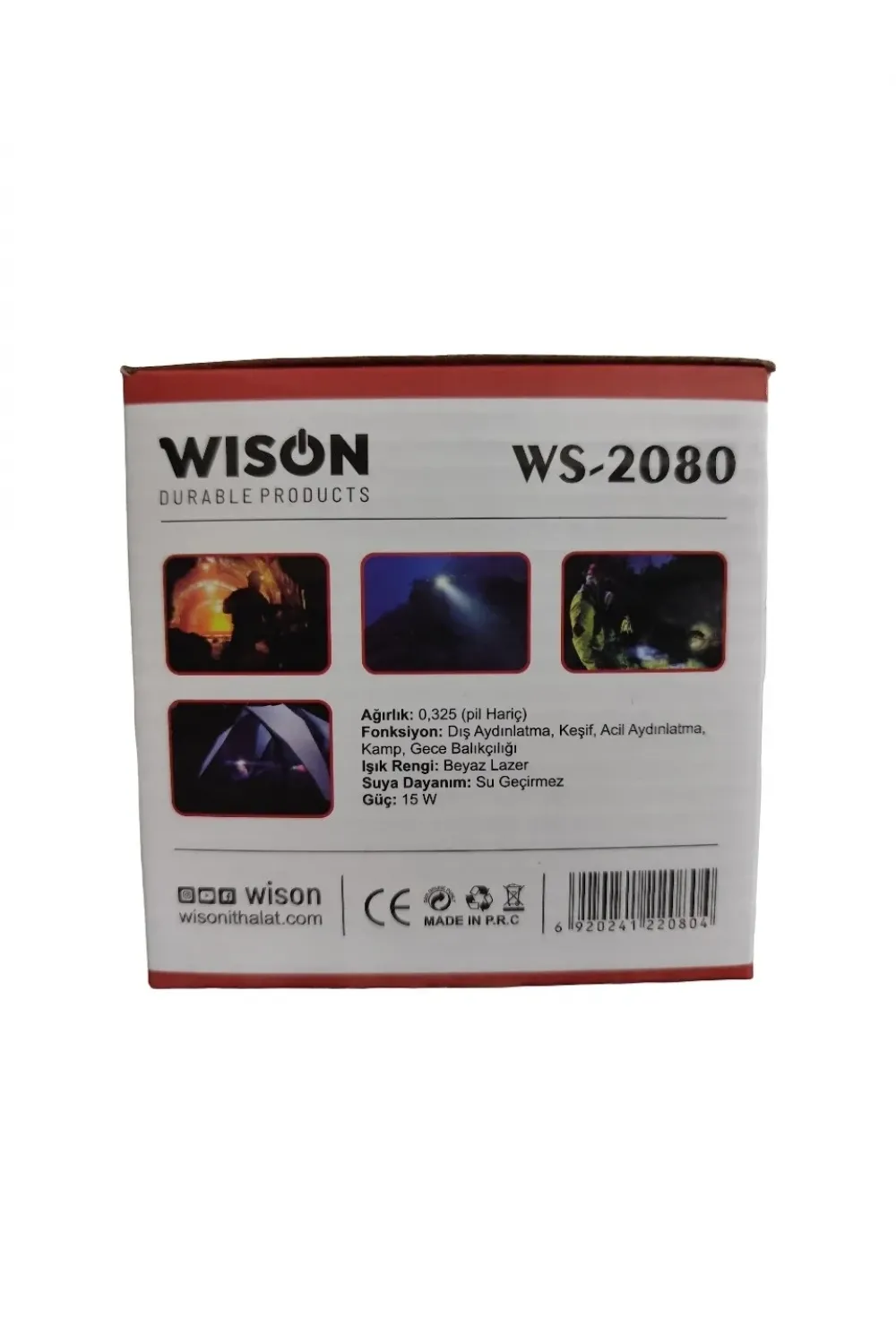 Ws-2080 Profesyonel Kafa Lambası 3000 Lümen 40 Watt