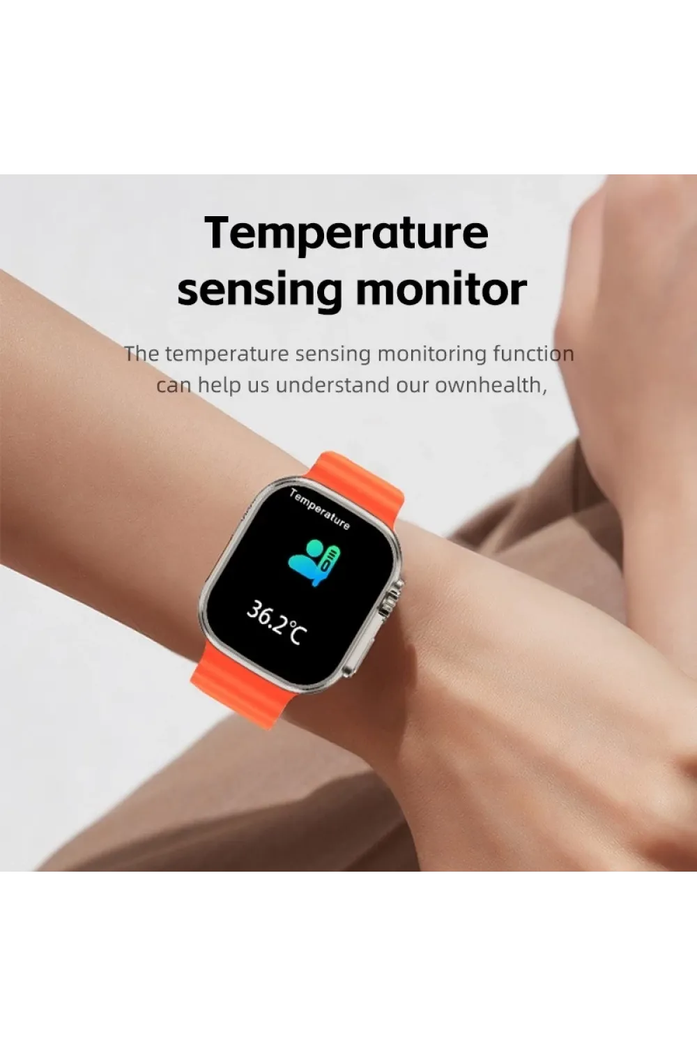 Ws28 Ultra 49mm Siri Tansiyon Ateş Nabız Ölçer Akıllı Saat