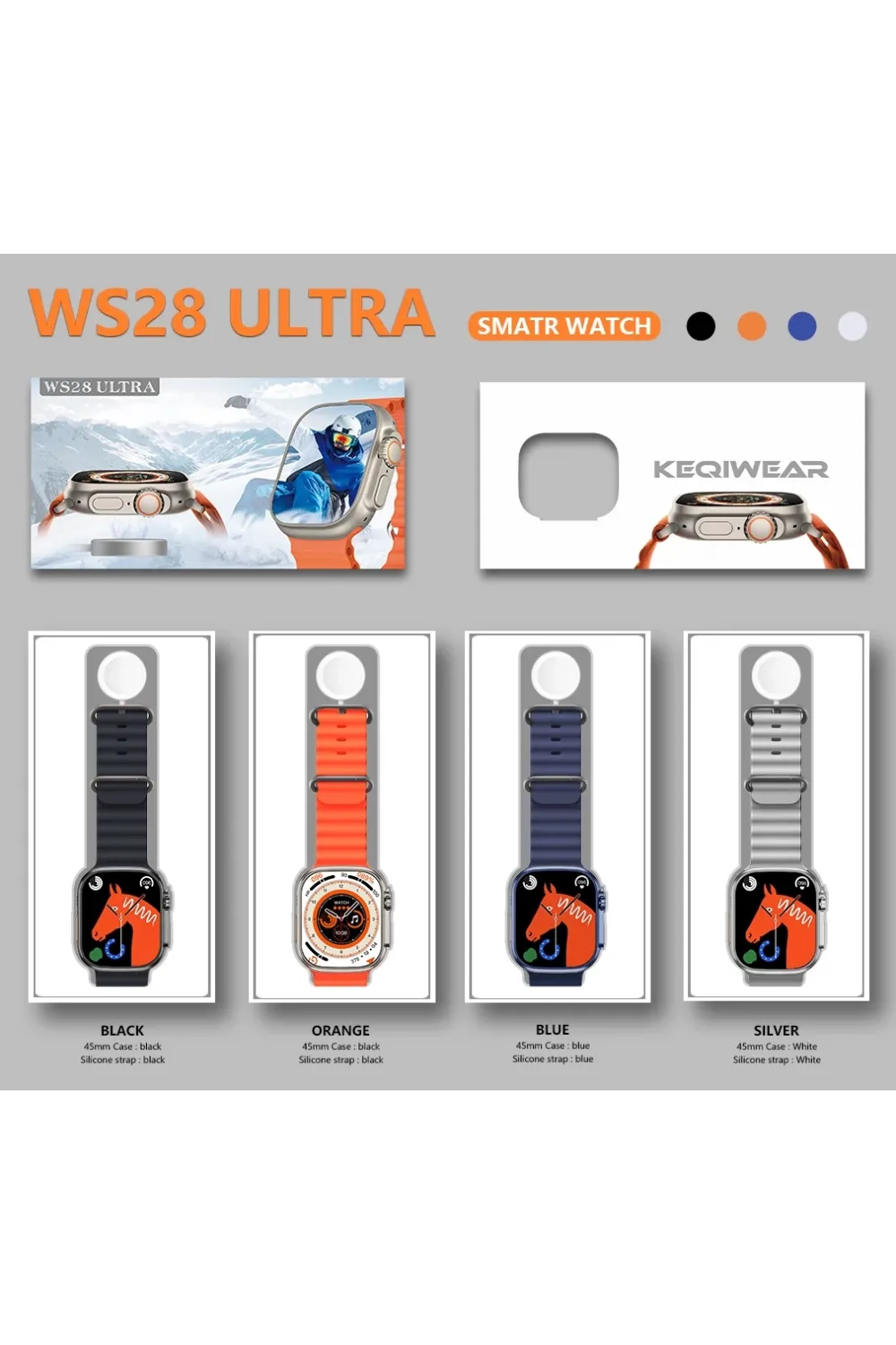 Ws28 Ultra Akıllı Saat | 49mm Geniş Ekran | Konuşma Özellikli | Su Geçirmez Akıllı Saat