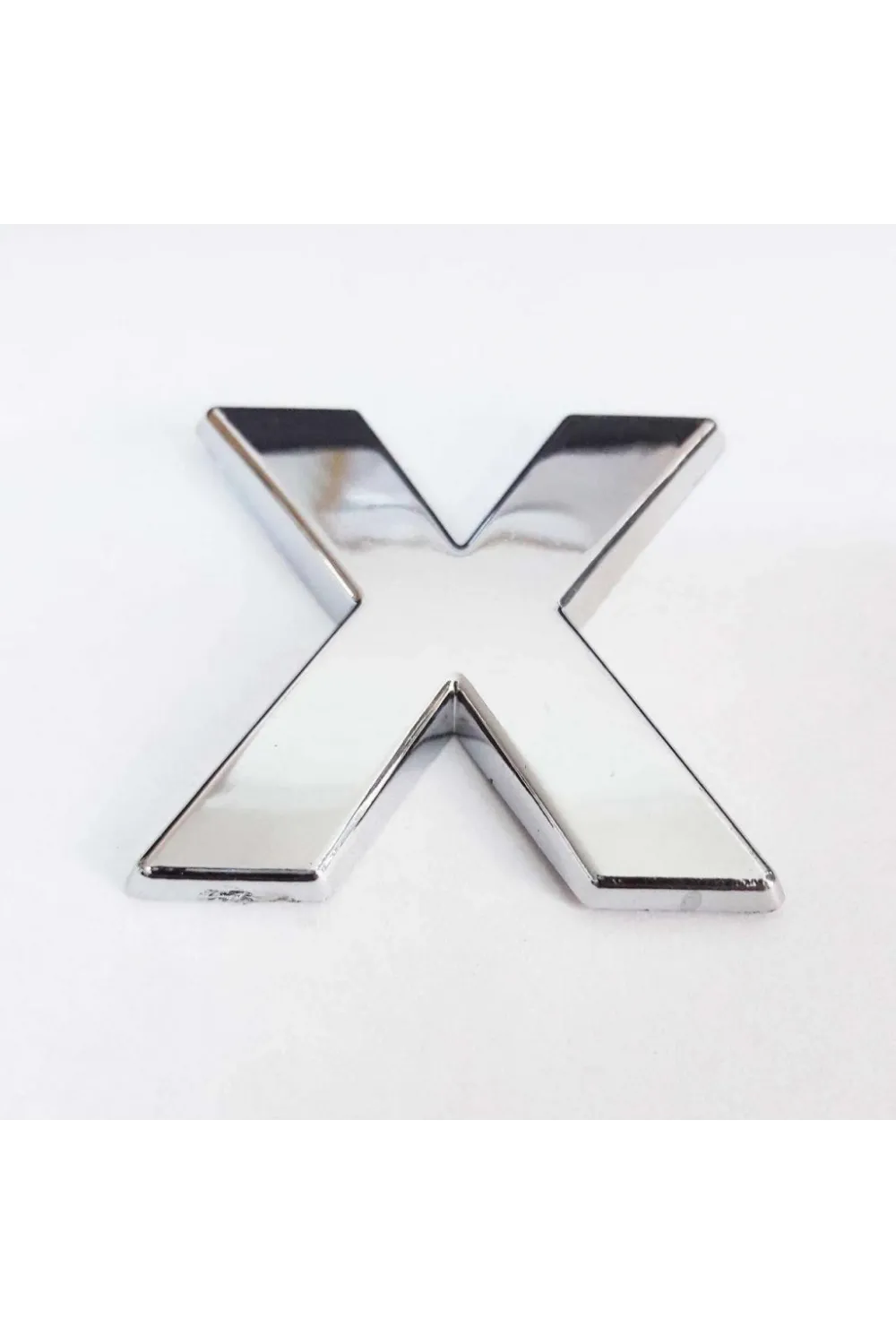 X Harfi Villa Tipi Krom Yapışkanlı 9 cm Harf