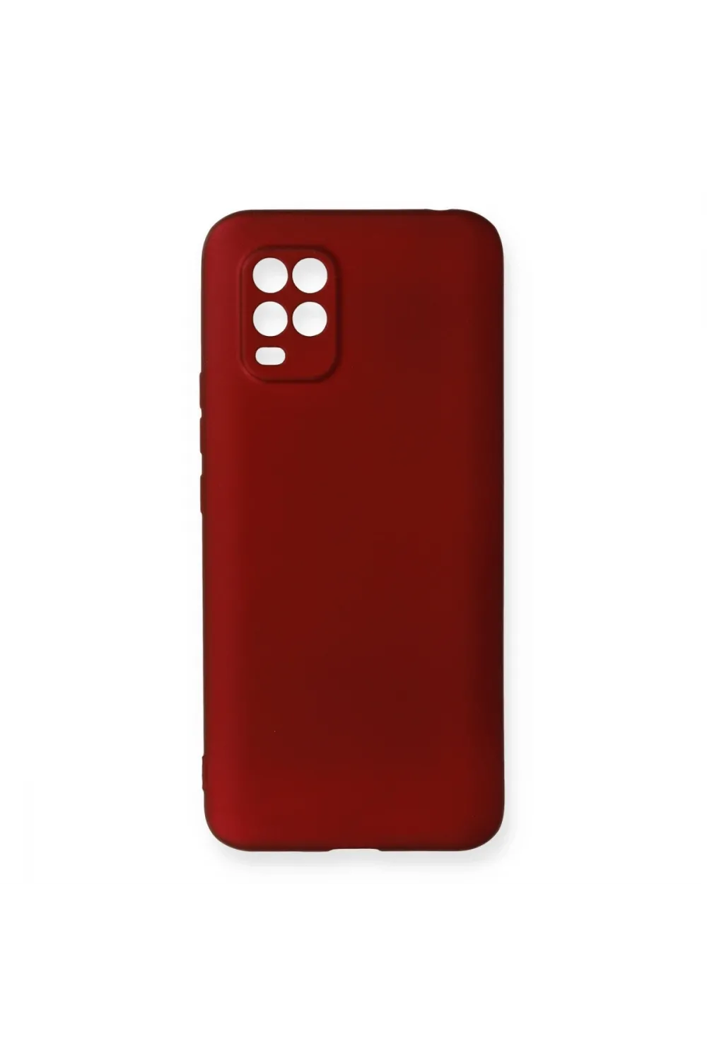 Xiaomi Mi 10 Lite Kılıf First Silikon - Bordo