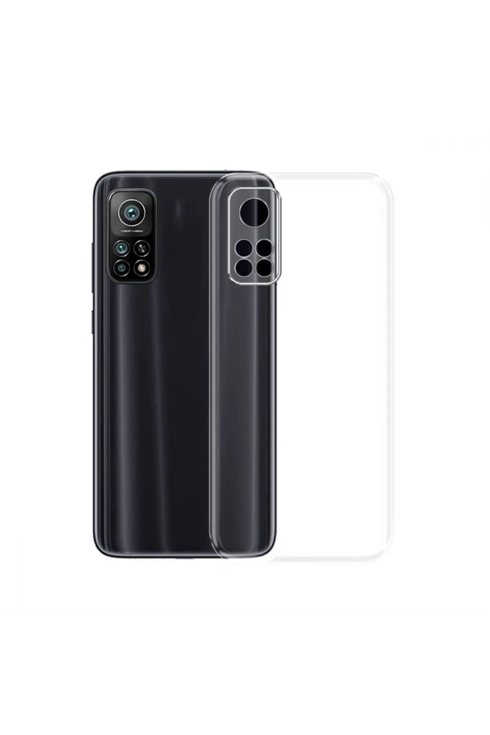 Xiaomi Mi 10t Kılıf Lüx Şeffaf Silikon - Şeffaf