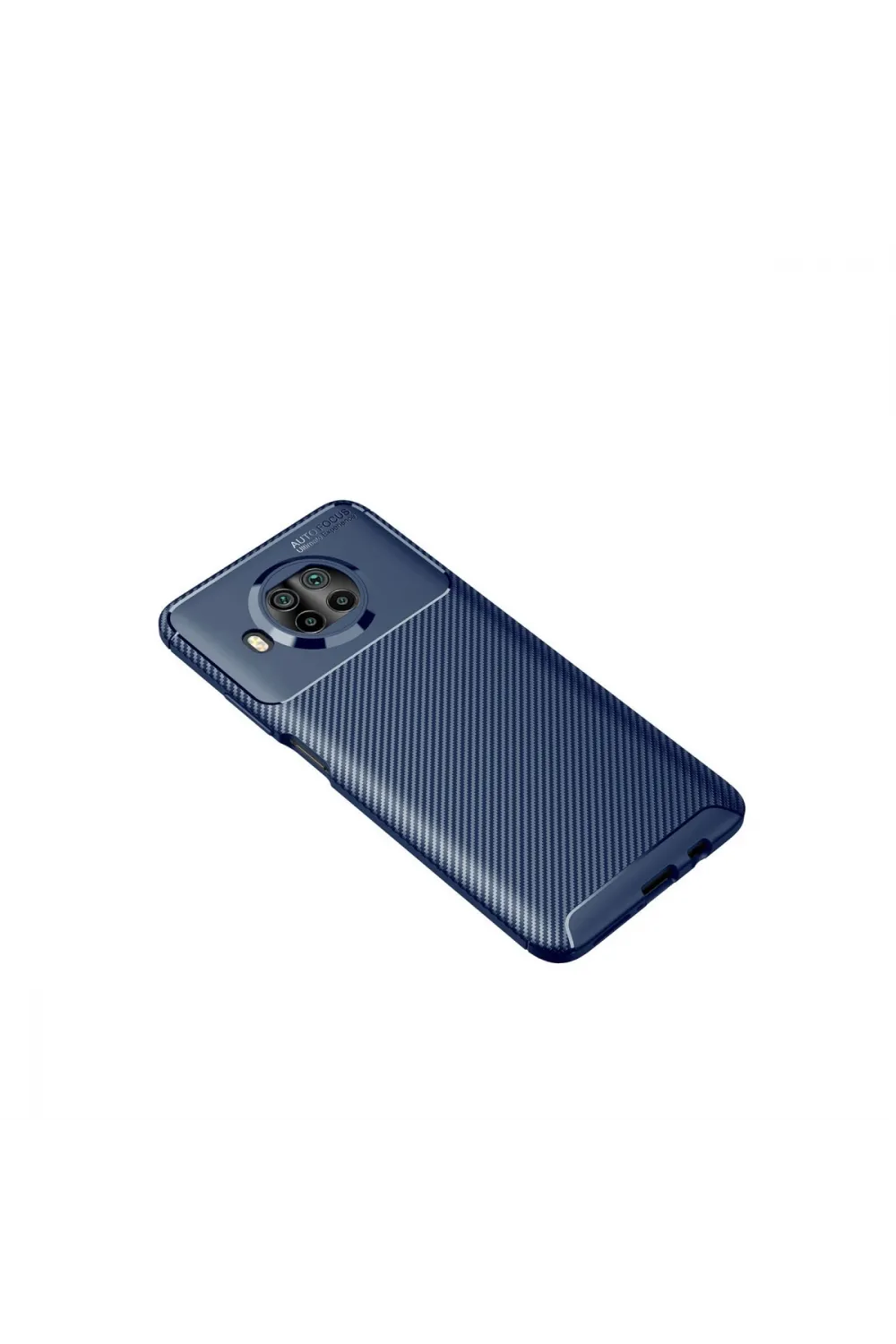 Xiaomi Mi 10t Lite Kılıf Auto Focus Karbon Kapak - Lacivert