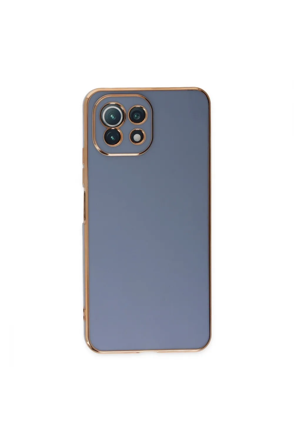 Xiaomi Mi 11 Lite Kılıf Volet Silikon - Mavi