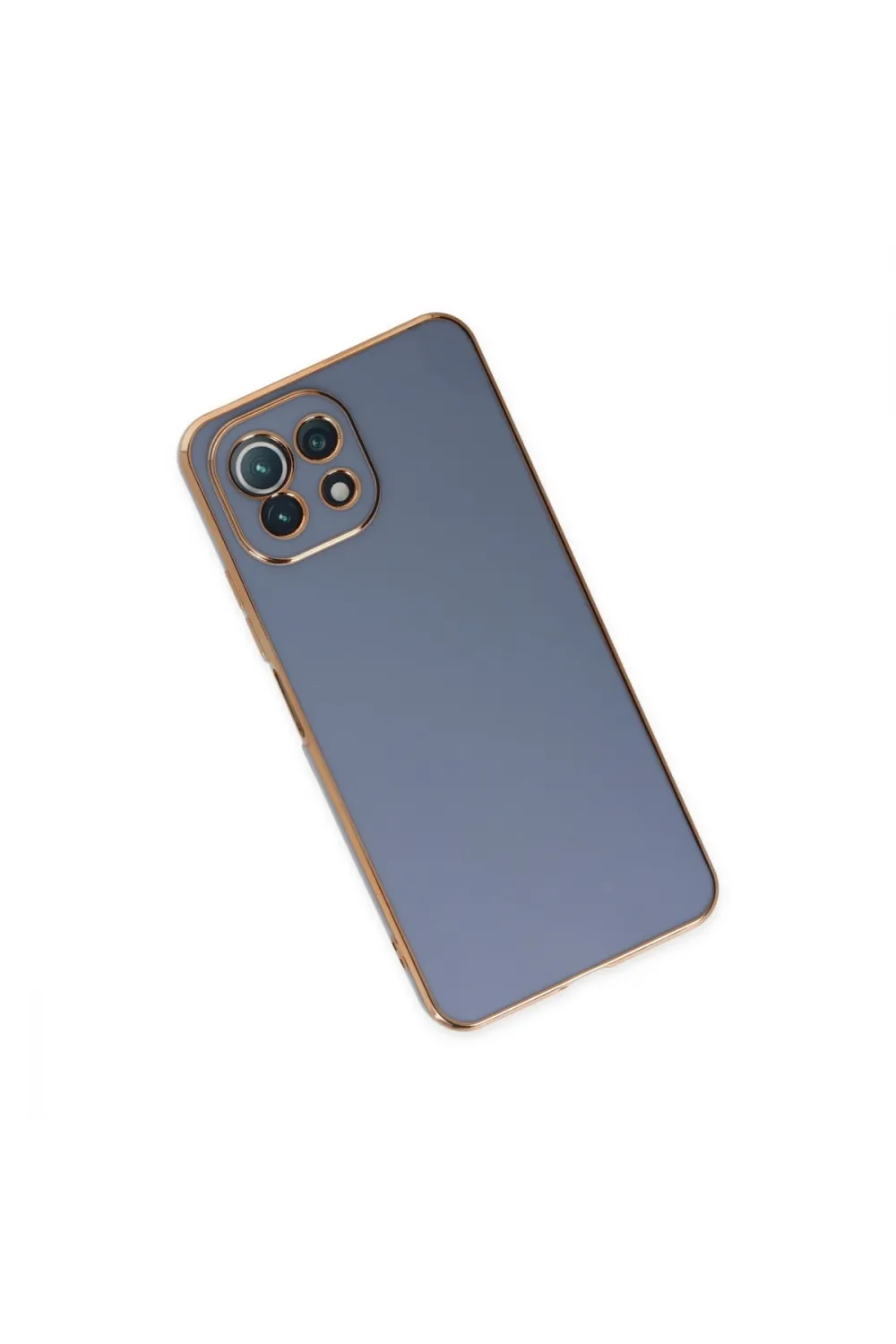 Xiaomi Mi 11 Lite Kılıf Volet Silikon - Mavi