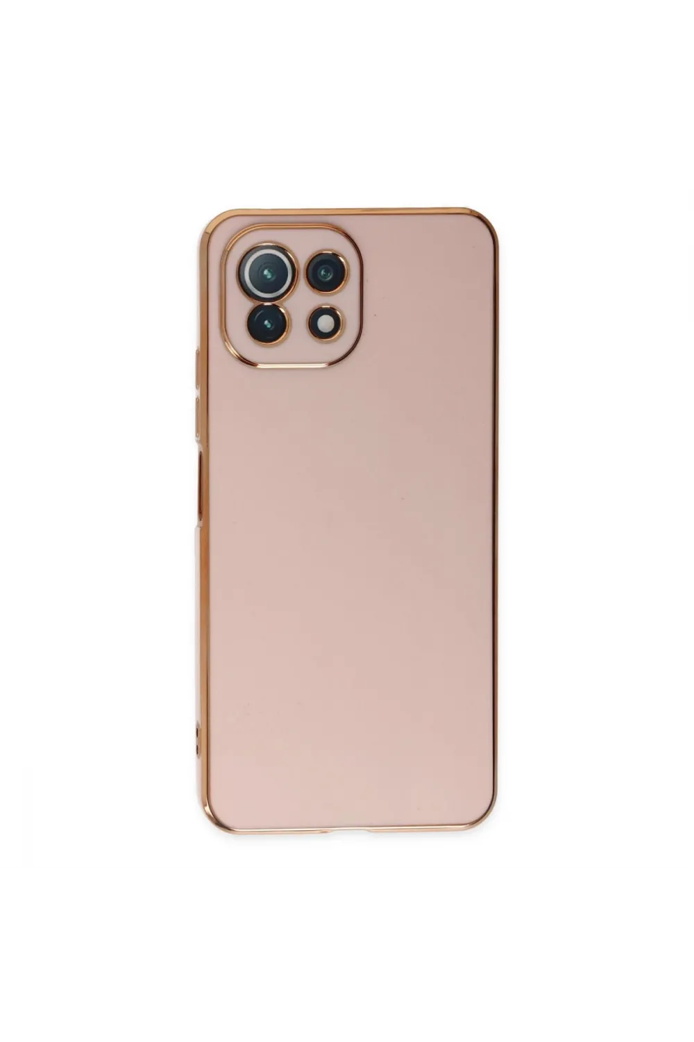 Xiaomi Mi 11 Lite Kılıf Volet Silikon - Pembe