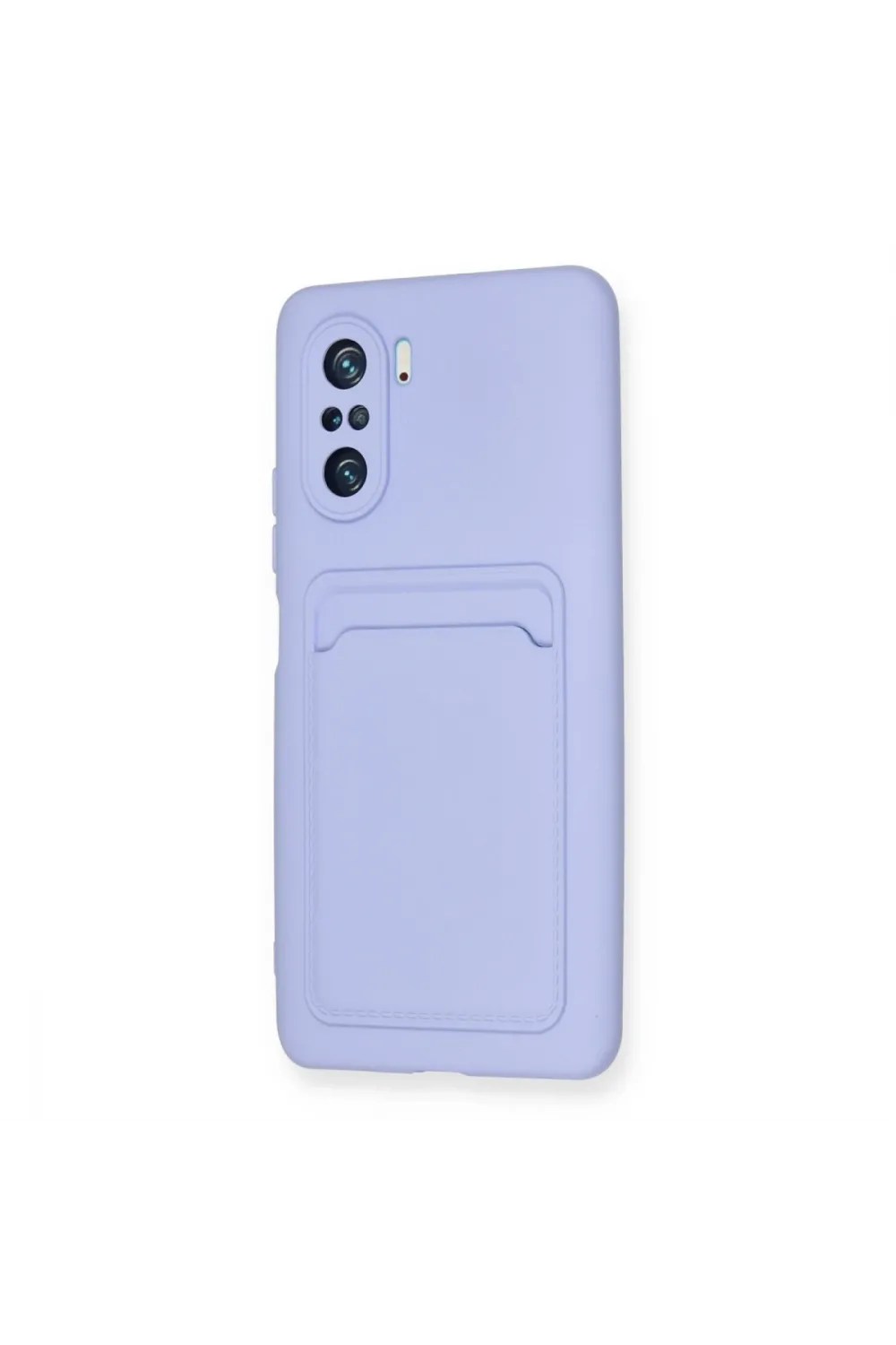 Xiaomi Mi 11i Kılıf Kelvin Kartvizitli Silikon - Lila