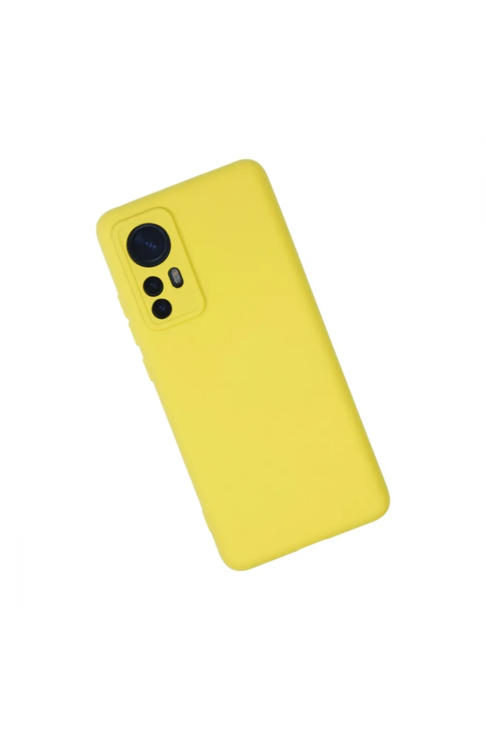 Xiaomi Mi 12 Kılıf Nano İçi Kadife Silikon - Sarı