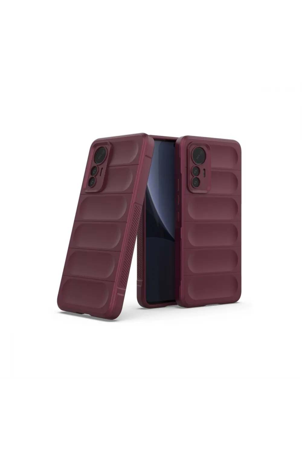 Xiaomi Mi 12 Lite Kılıf Optimum Silikon - Bordo