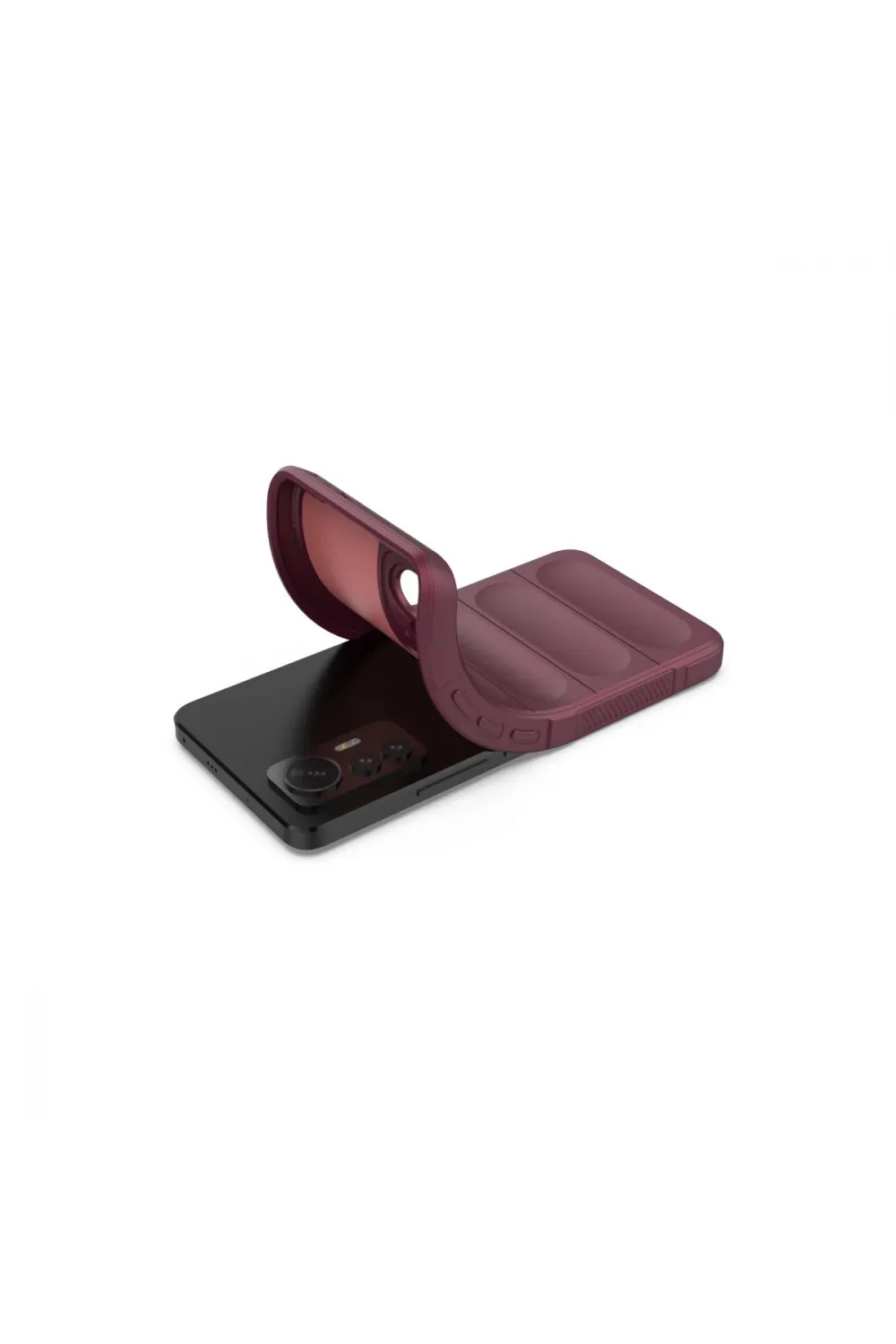 Xiaomi Mi 12 Lite Kılıf Optimum Silikon - Bordo