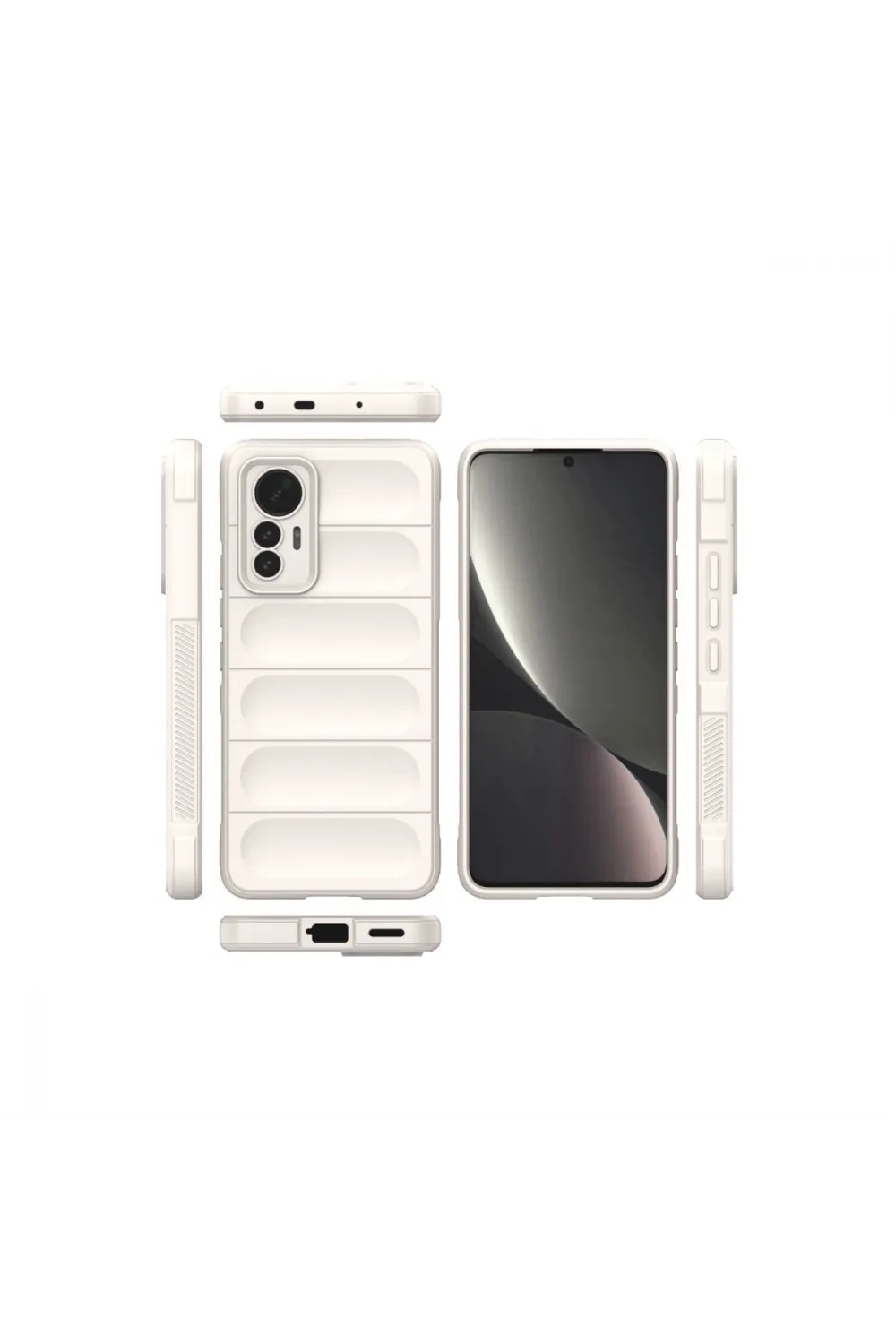 Xiaomi Mi 12 Lite Kılıf Optimum Silikon - Krem