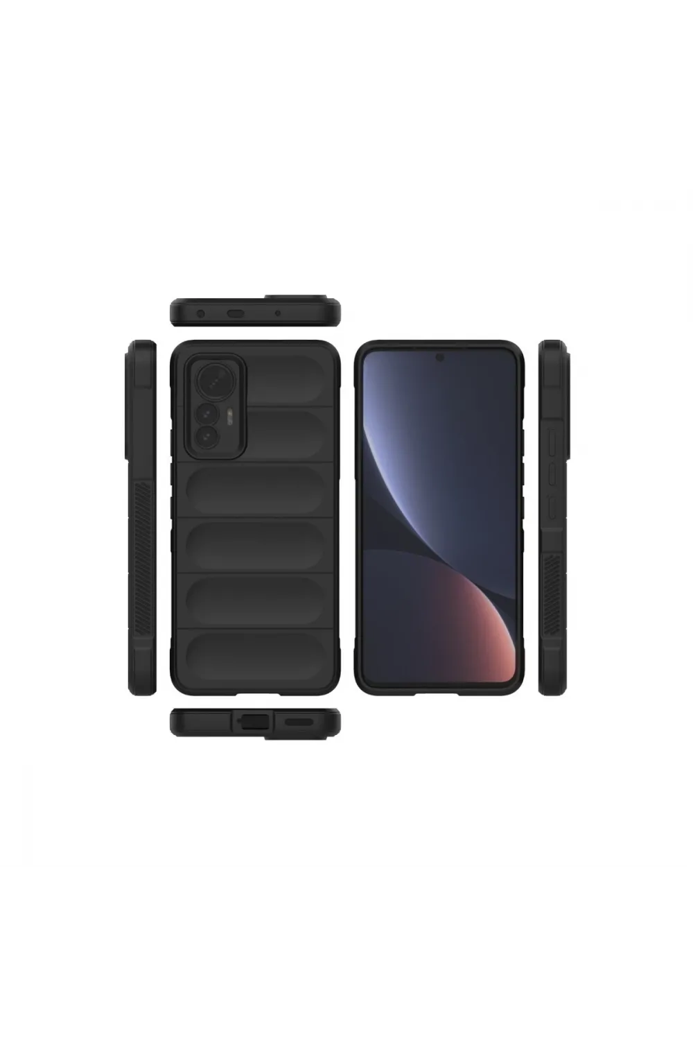Xiaomi Mi 12 Lite Kılıf Optimum Silikon - Siyah