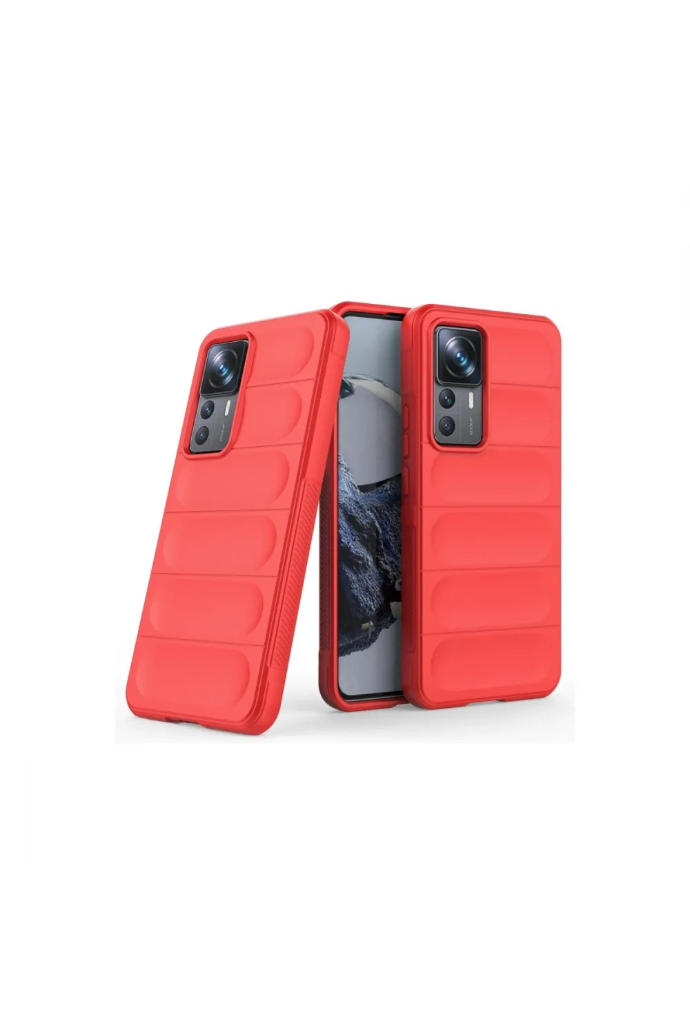 Xiaomi Mi 12t Pro Kılıf Optimum Silikon - Kırmızı