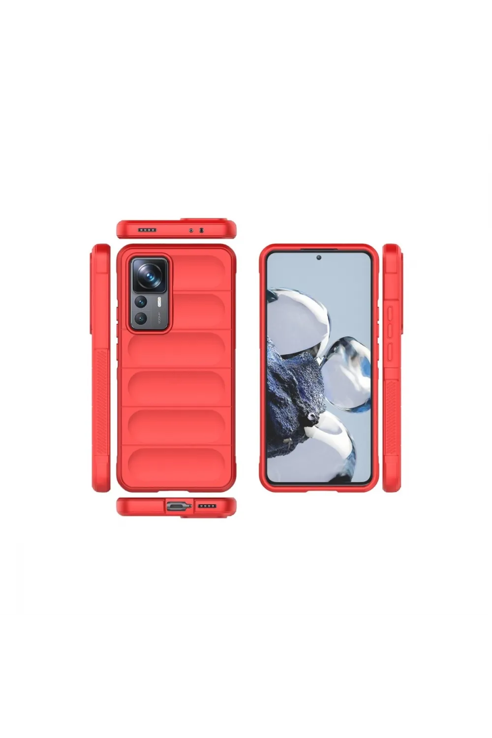 Xiaomi Mi 12t Pro Kılıf Optimum Silikon - Kırmızı