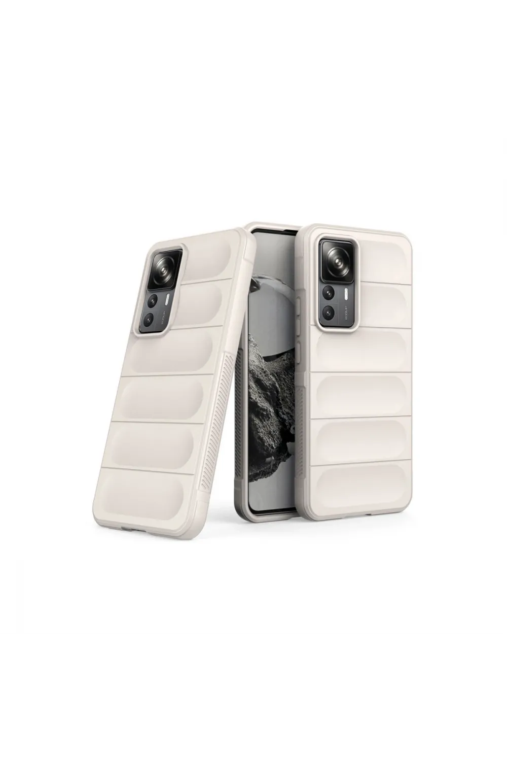 Xiaomi Mi 12t Pro Kılıf Optimum Silikon - Krem