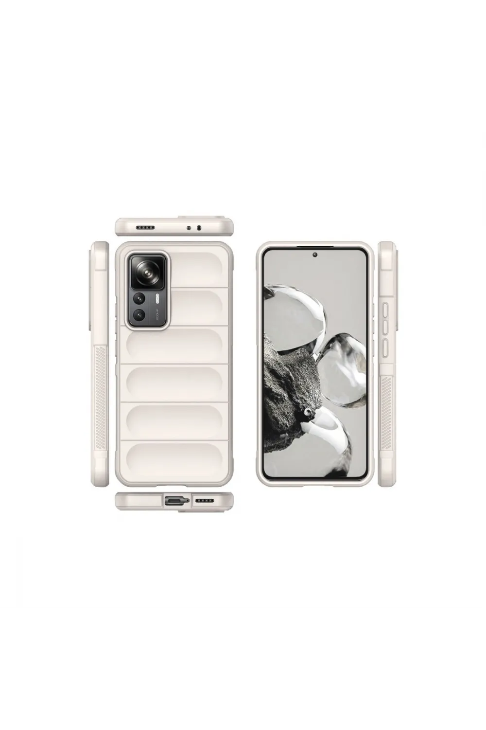 Xiaomi Mi 12t Pro Kılıf Optimum Silikon - Krem