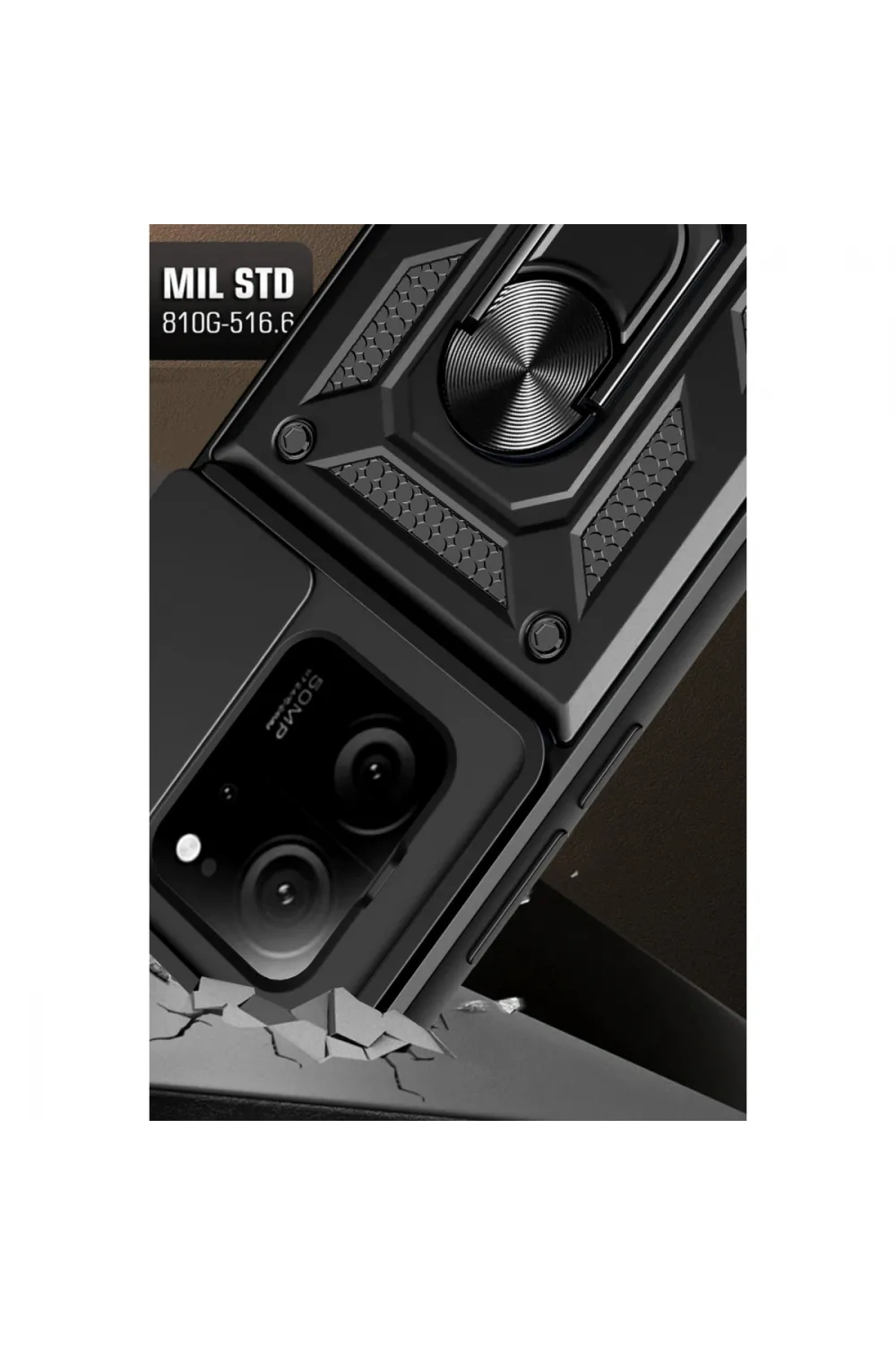 Xiaomi Mi 13t Pro Kılıf Pars Lens Yüzüklü Silikon - Yeşil