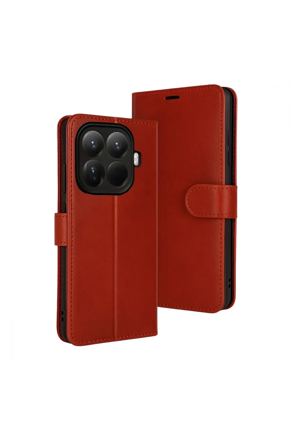 Xiaomi Mi 15t Pro Trend S Plus Kapaklı Kılıf - Kırmızı