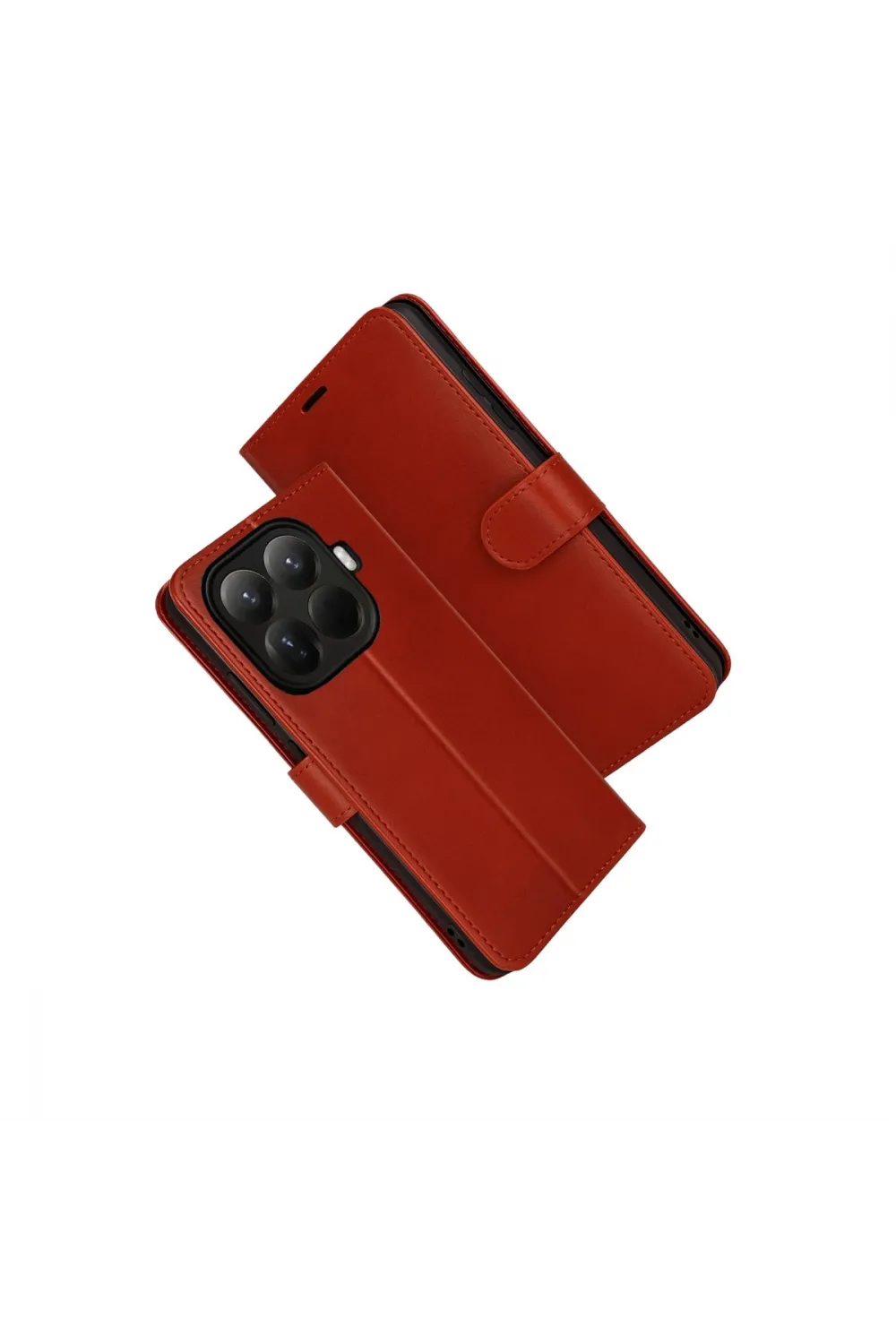 Xiaomi Mi 15t Pro Trend S Plus Kapaklı Kılıf - Kırmızı