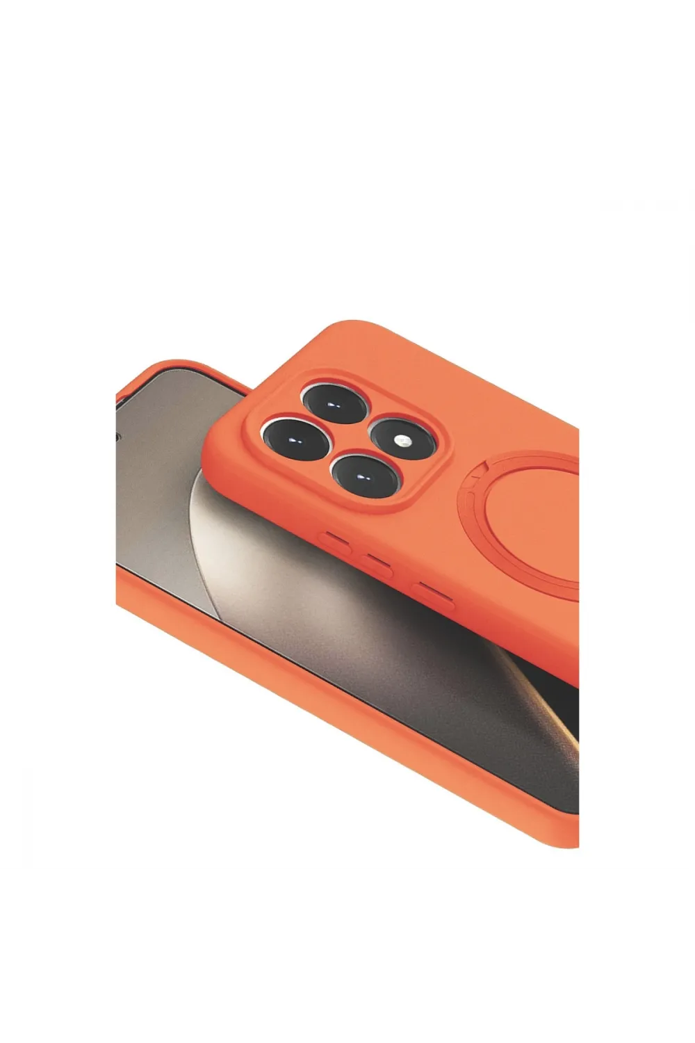 Xiaomi Mi 15t Regal Magsafe Standlı Kapak - Turuncu