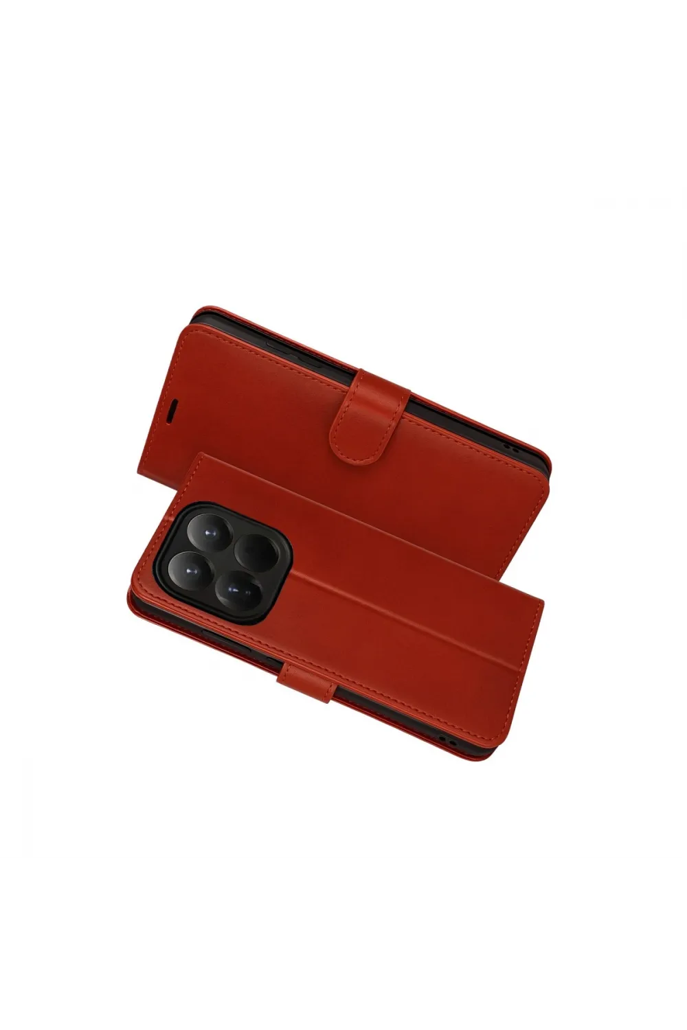 Xiaomi Mi 15t Trend S Plus Kapaklı Kılıf - Kırmızı