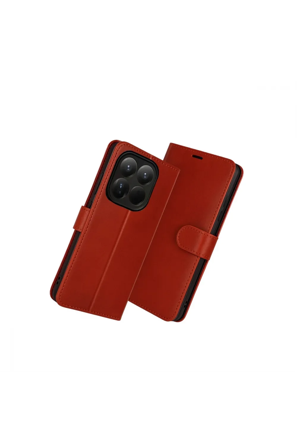 Xiaomi Mi 15t Trend S Plus Kapaklı Kılıf - Kırmızı