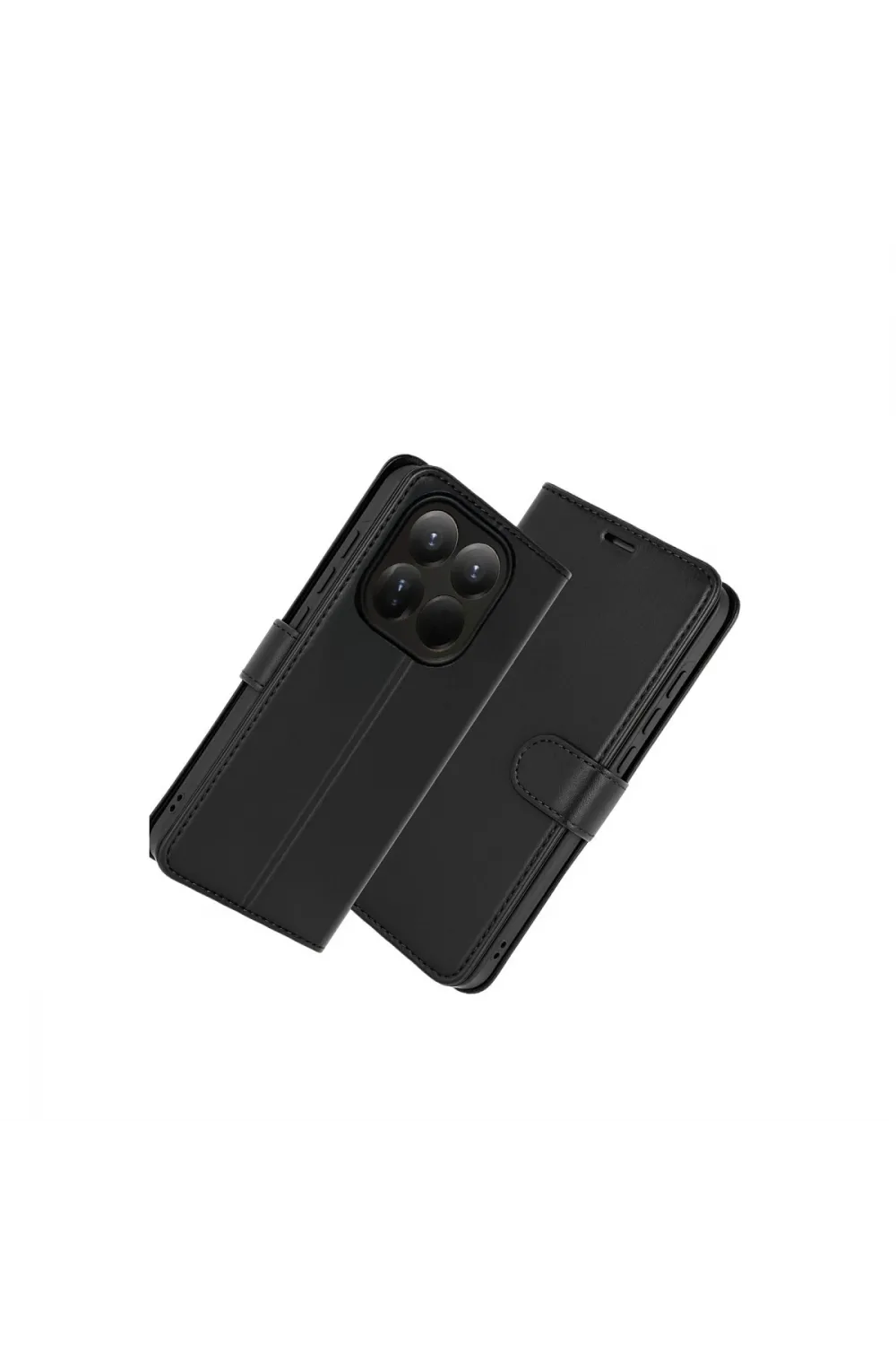 Xiaomi Mi 15t Trend S Plus Kapaklı Kılıf - Siyah