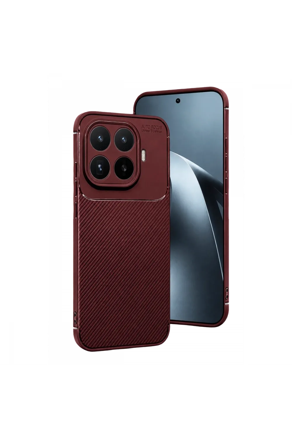 Xiaomi Mi 17t Pro Auto Focus Karbon Kapak - Bordo