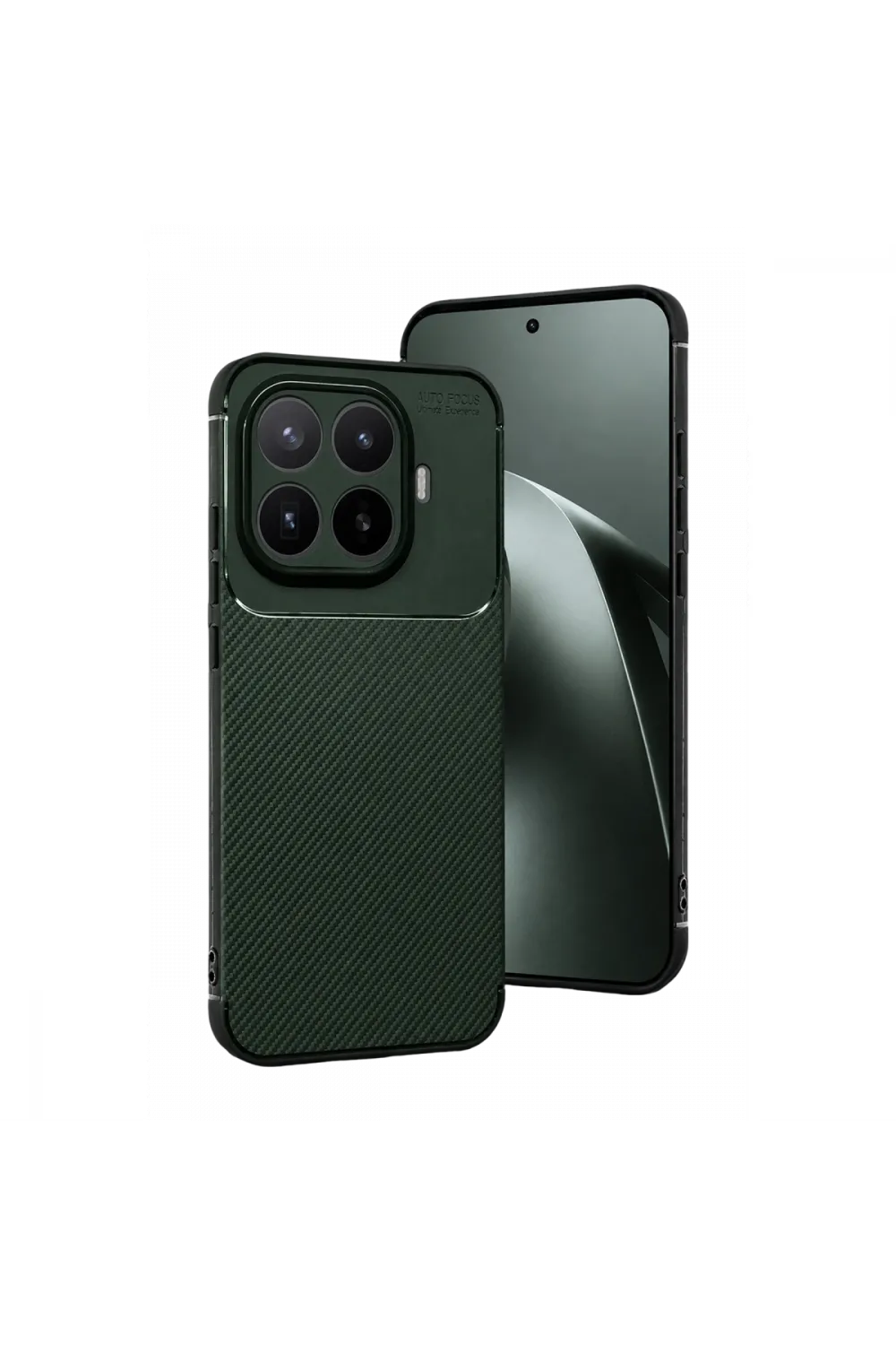 Xiaomi Mi 17t Pro Auto Focus Karbon Kapak - Koyu Yeşil