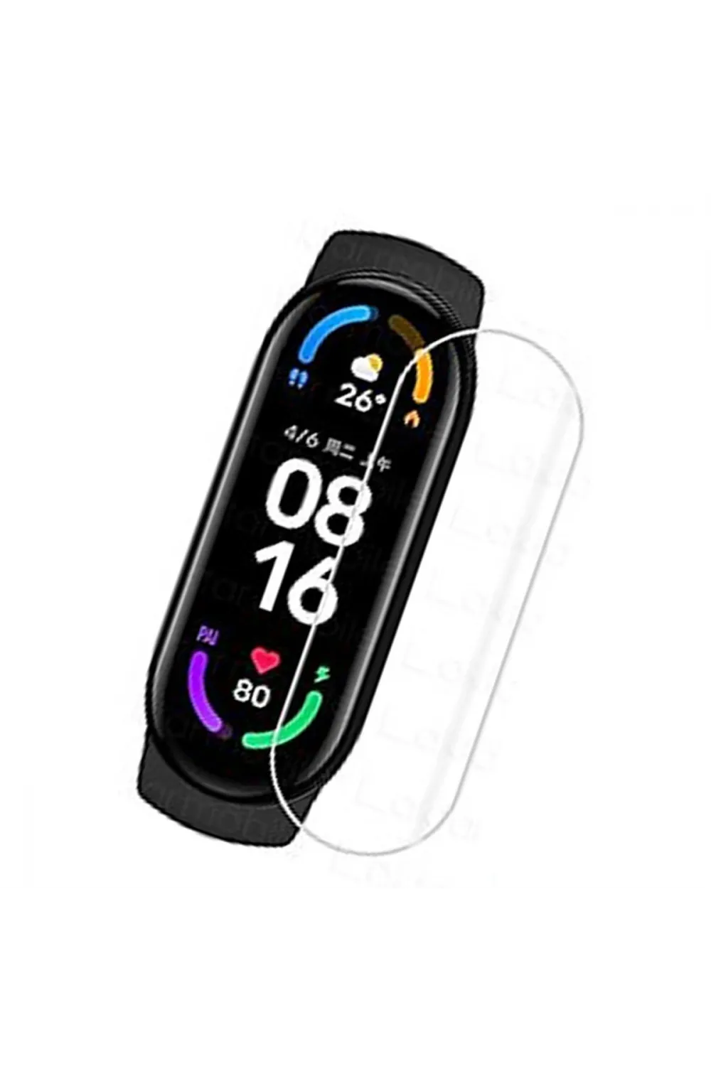 Xiaomi Mi Band 6 Polymer Nano Ekran Koruyucu - Şeffaf