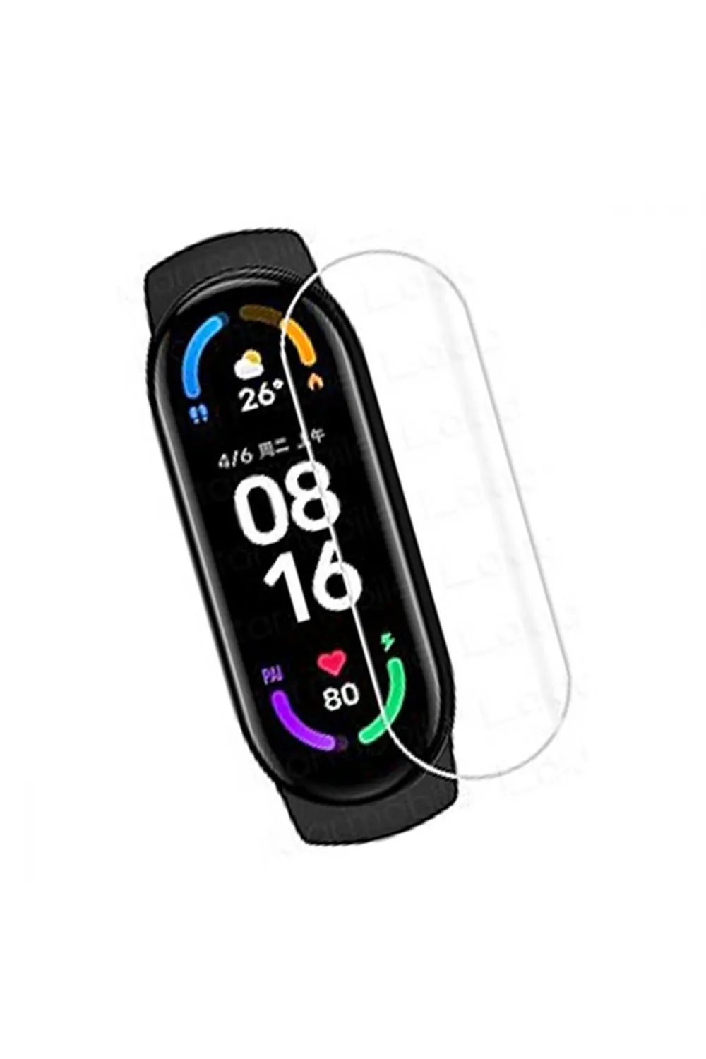 Xiaomi Mi Band 6 Polymer Nano Ekran Koruyucu - Şeffaf