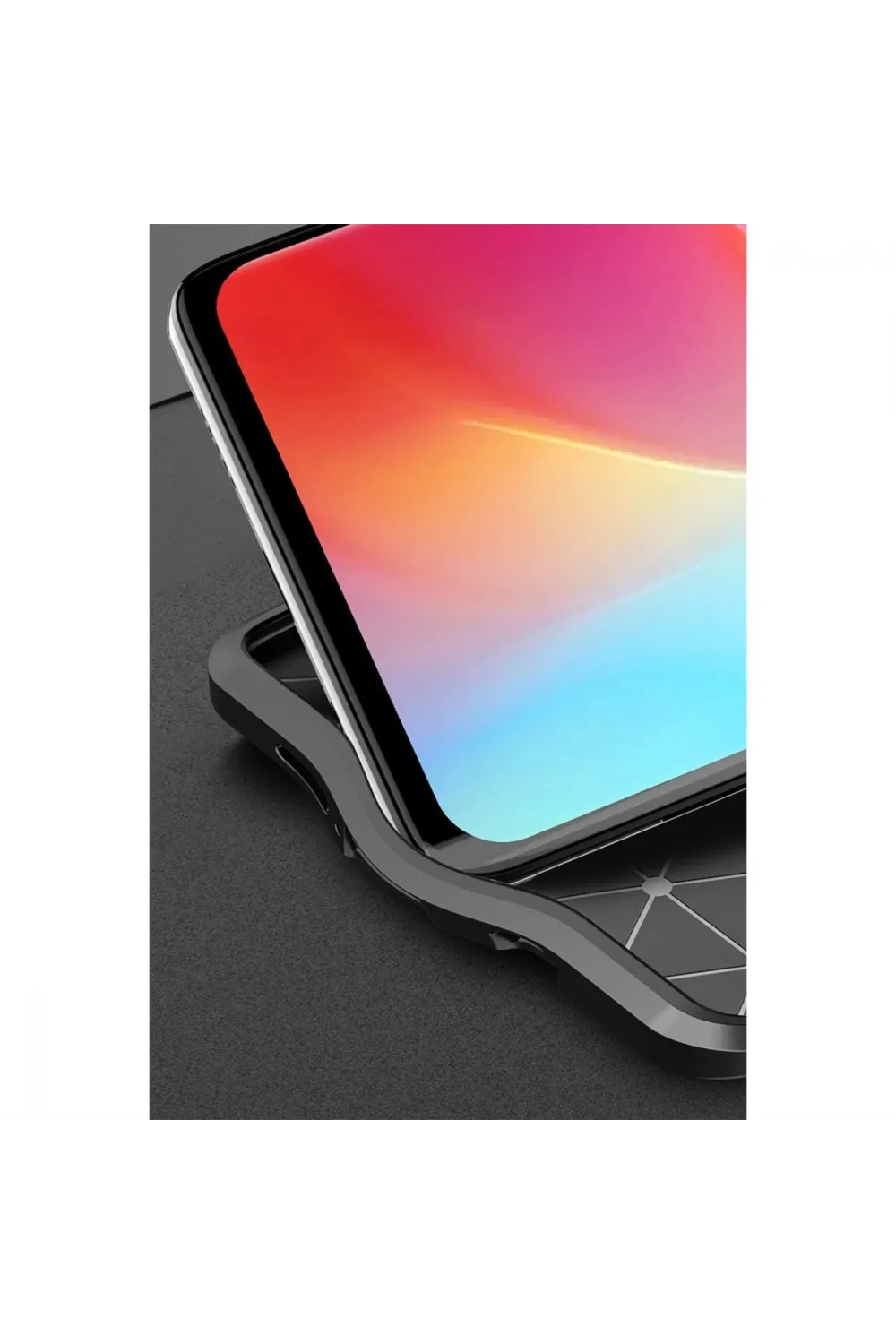 Xiaomi Mi Note 10 Lite Kılıf Auto Focus Kapak - Kırmızı