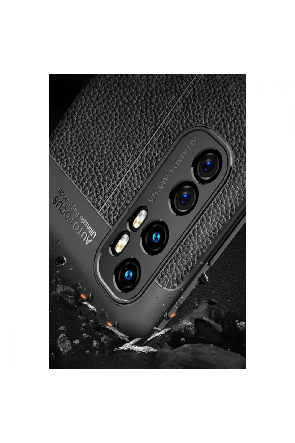 Xiaomi Mi Note 10 Lite Kılıf Auto Focus Kapak - Kırmızı