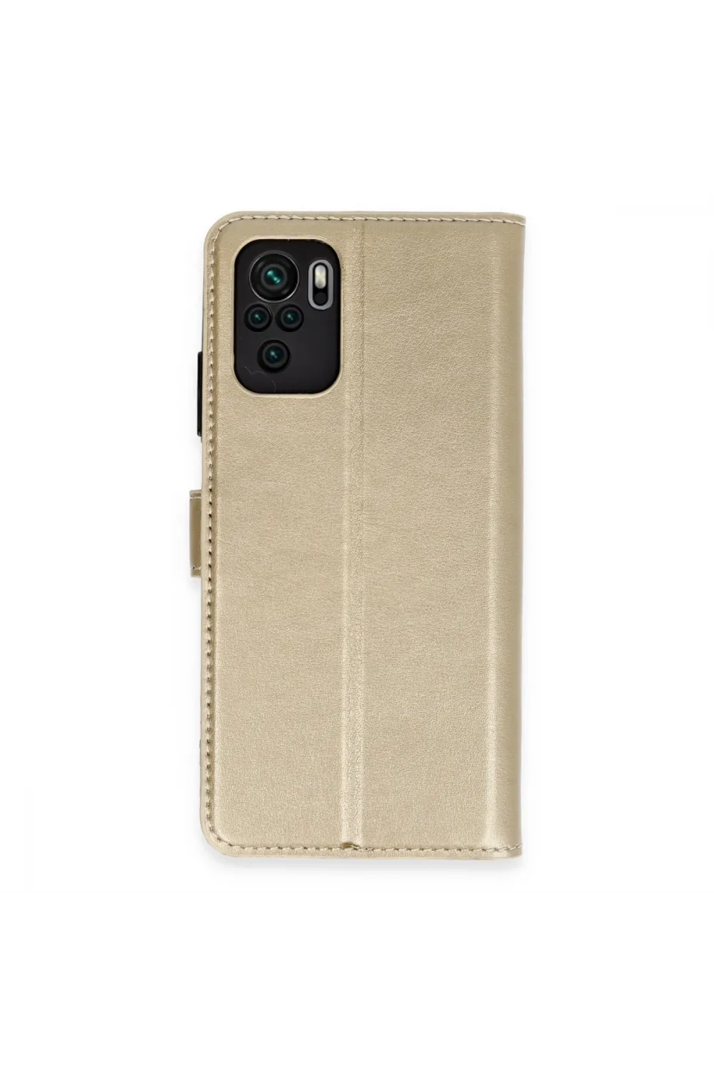 Xiaomi Mi Note 10 Trend S Plus Kapaklı Kılıf - Gold