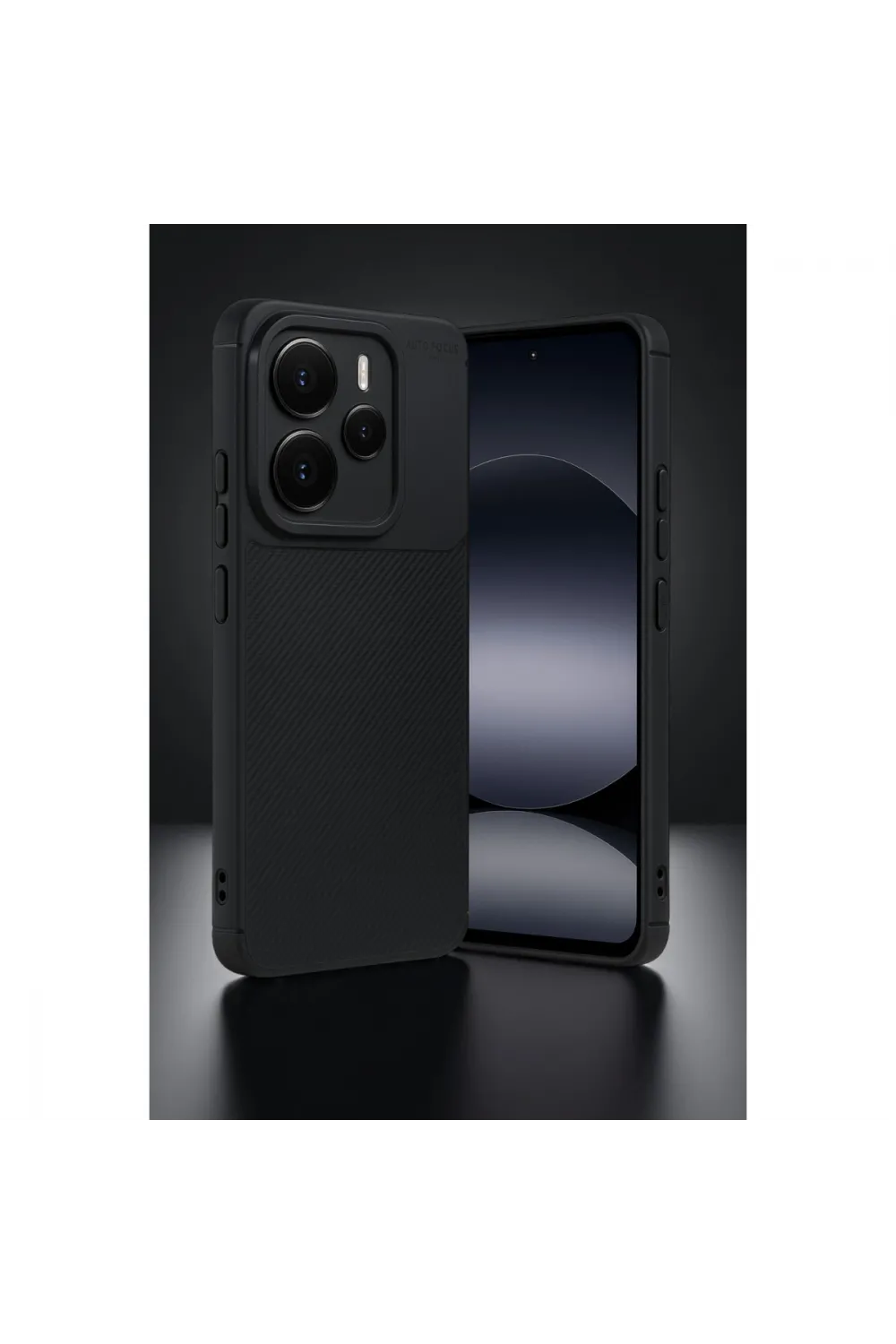 Xiaomi Note 14 5g Auto Focus Karbon Kapak - Siyah