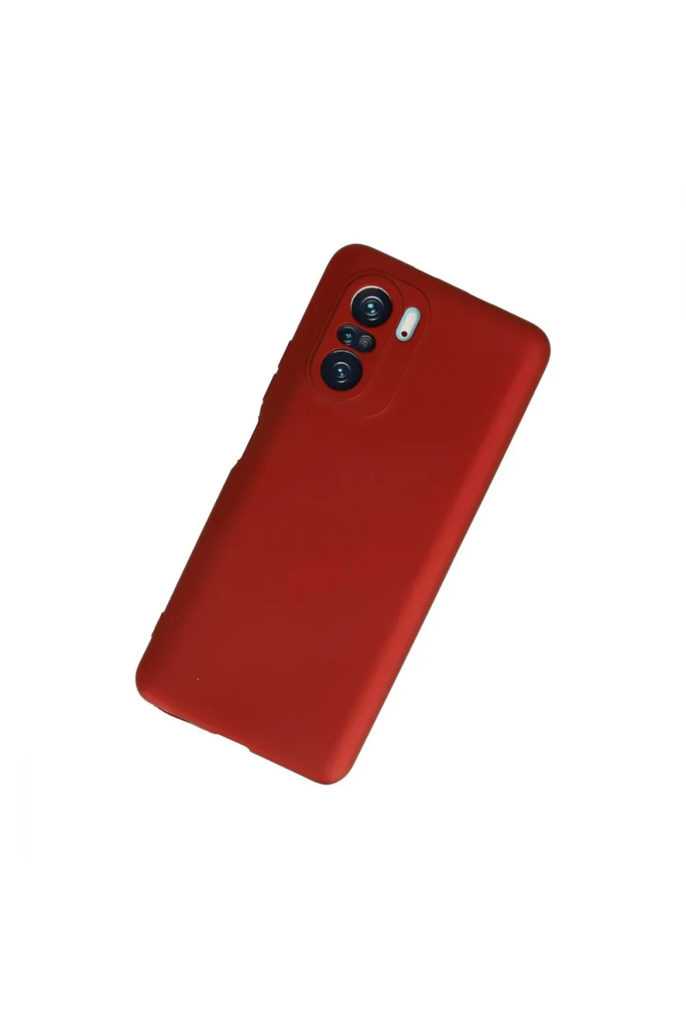 Xiaomi Poco F3 Kılıf First Silikon - Kırmızı