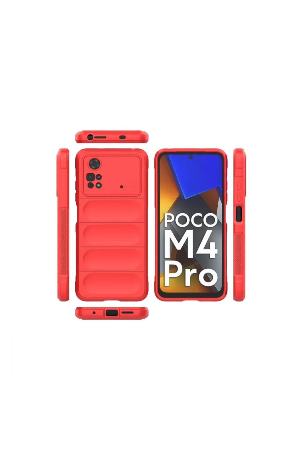 Xiaomi Poco M4 Pro 4g Kılıf Optimum Silikon - Kırmızı