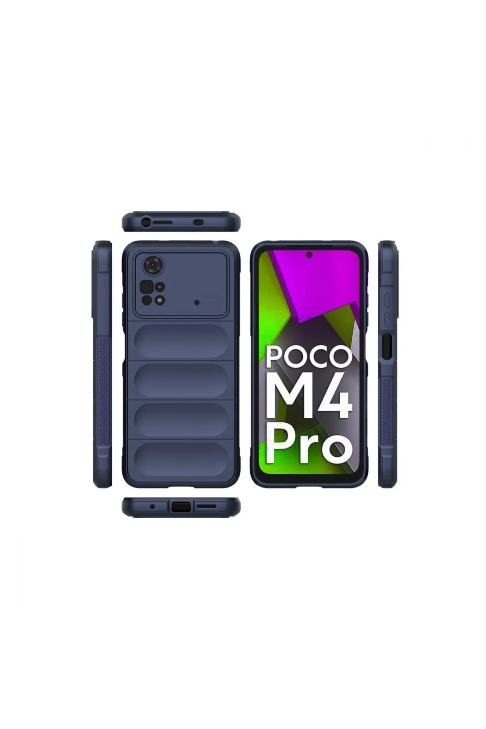 Xiaomi Poco M4 Pro 4g Kılıf Optimum Silikon - Lacivert