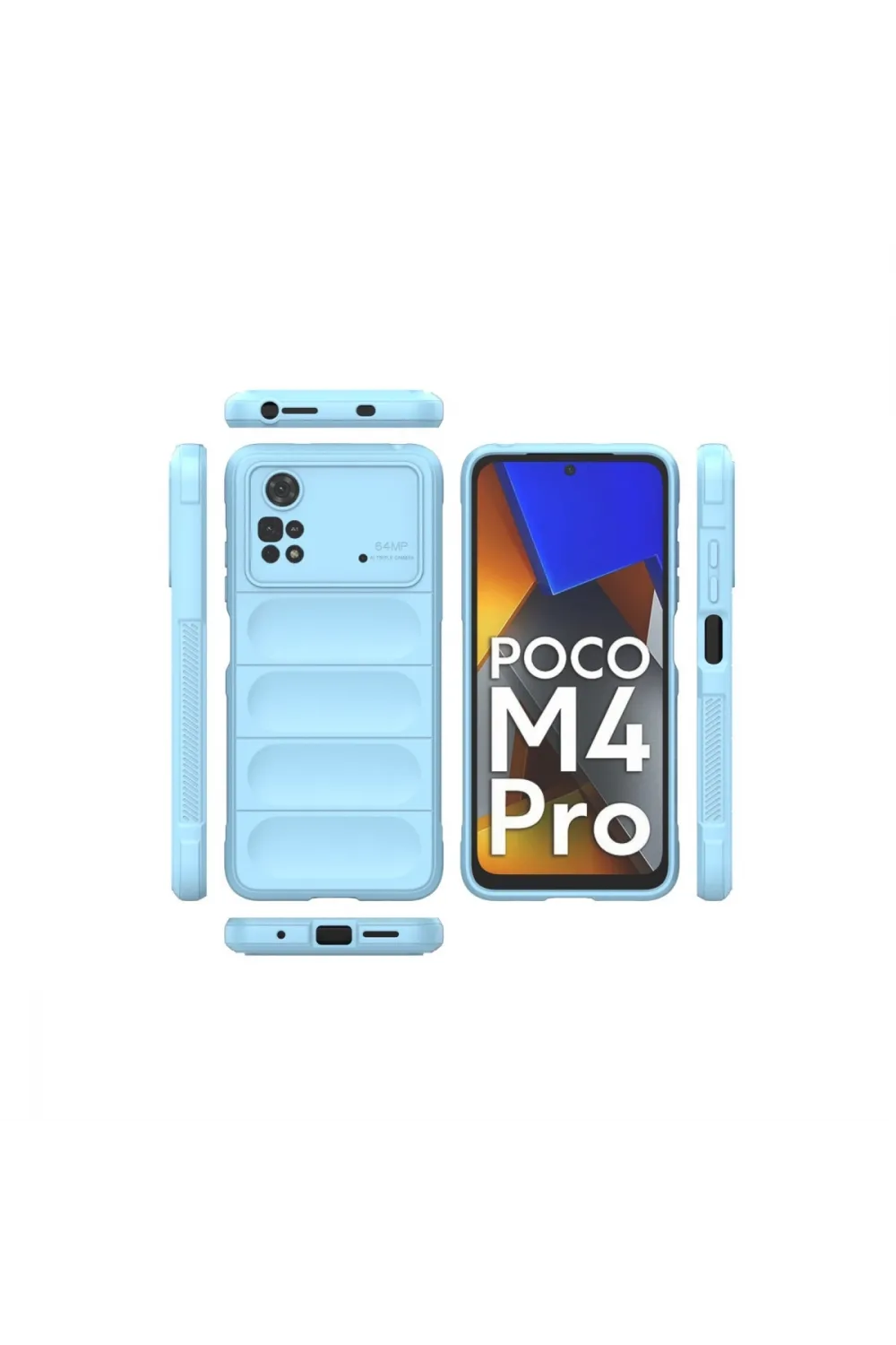 Xiaomi Poco M4 Pro 4g Kılıf Optimum Silikon - Sky Blue