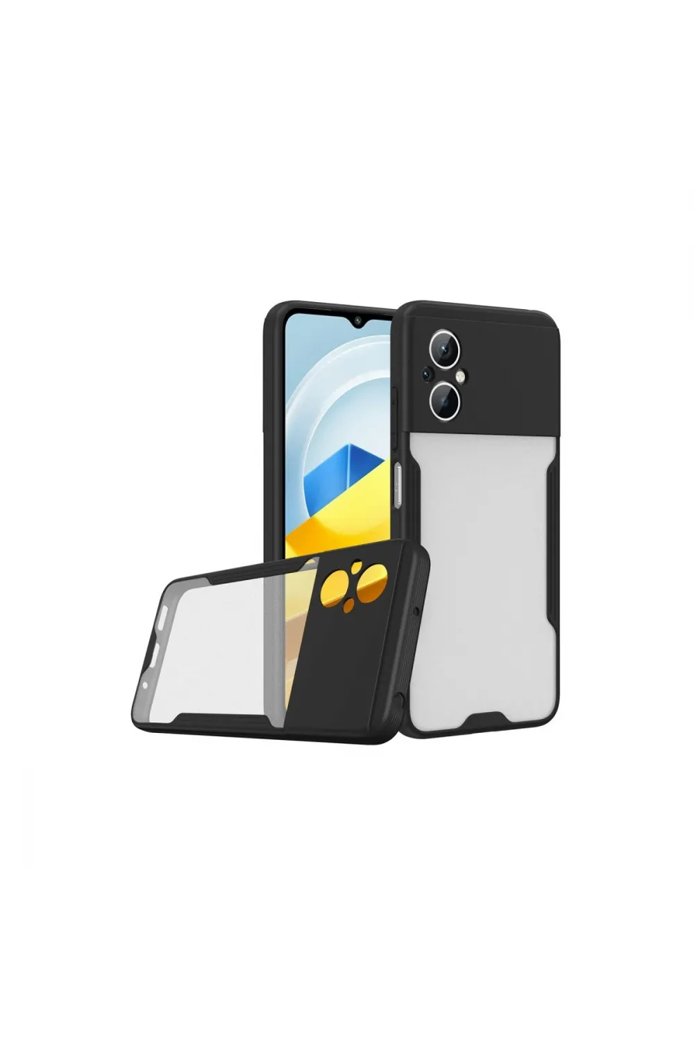 Xiaomi Poco M5 Kılıf Platin Silikon - Siyah