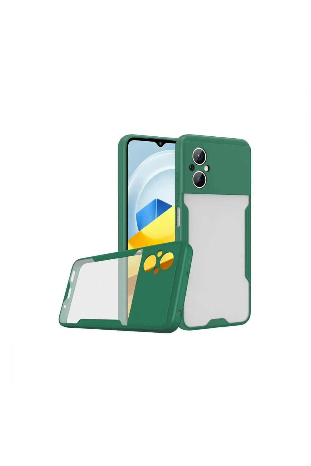 Xiaomi Poco M5 Kılıf Platin Silikon - Yeşil