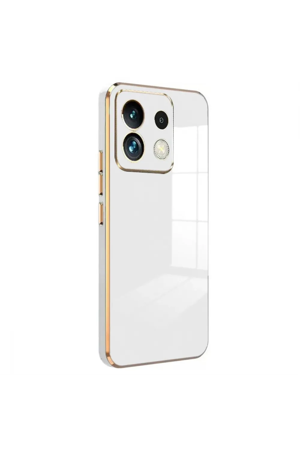 Xiaomi Poco M6 Pro 4g Kılıf Volet Silikon - Beyaz