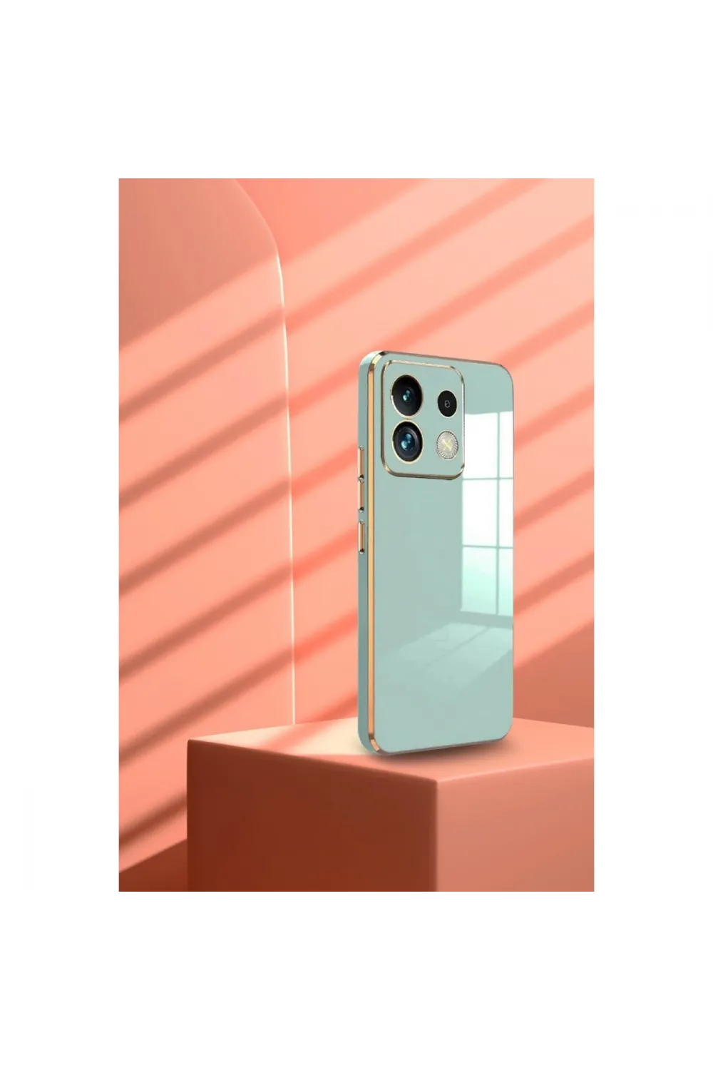 Xiaomi Poco M6 Pro 4g Kılıf Volet Silikon - Mavi