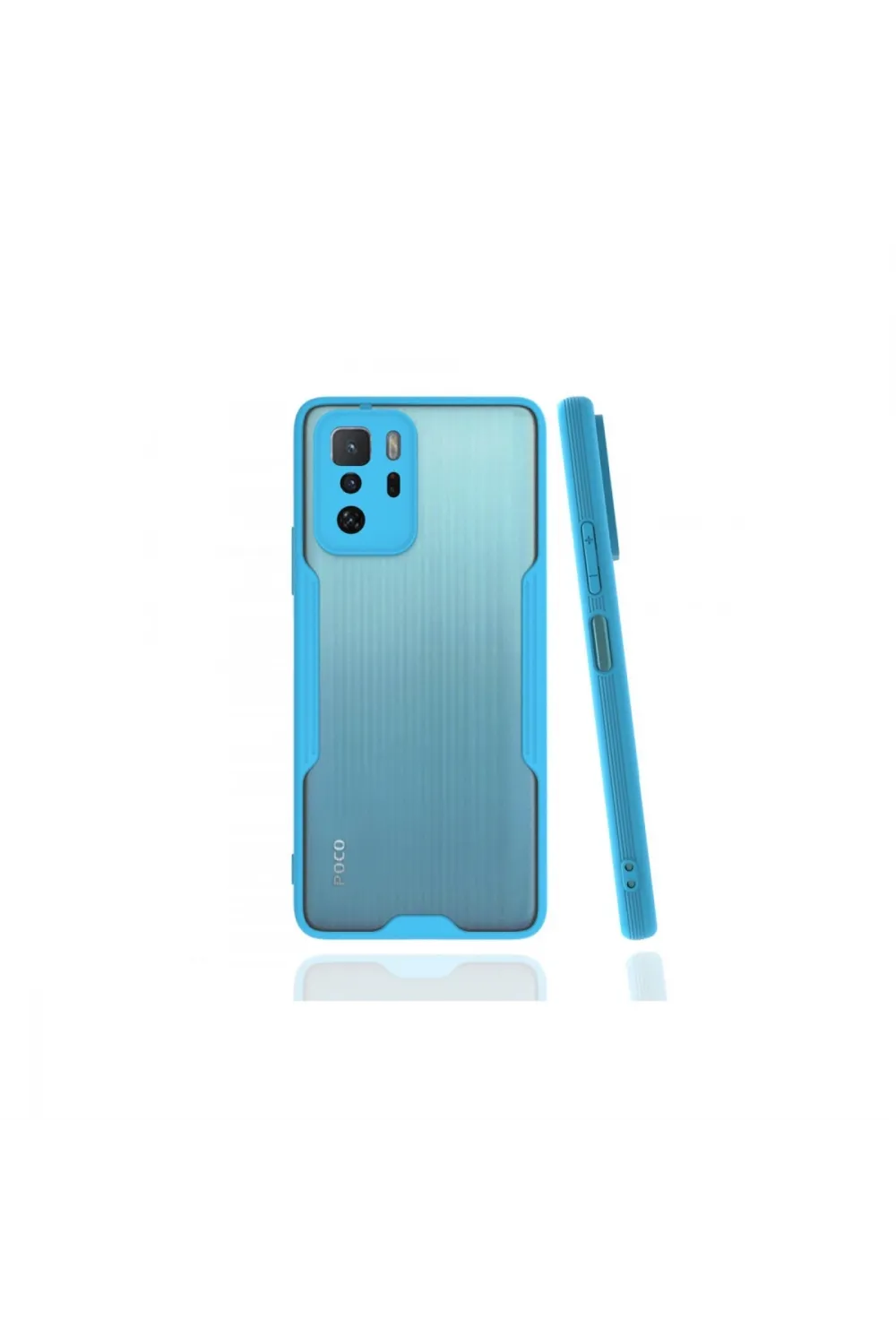 Xiaomi Poco X3 Gt Kılıf Platin Silikon - Mavi
