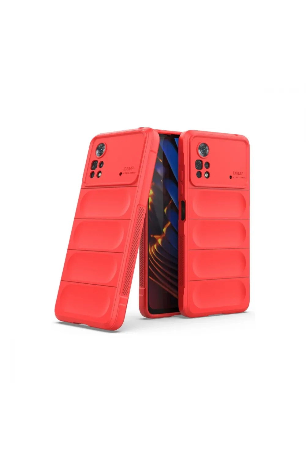 Xiaomi Poco X4 Pro 5g Kılıf Optimum Silikon - Kırmızı