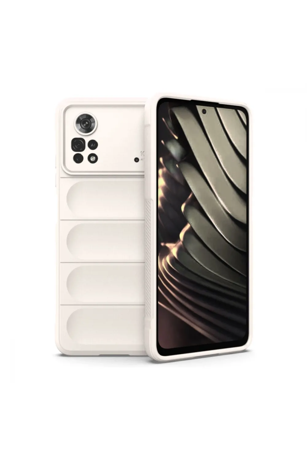 Xiaomi Poco X4 Pro 5g Kılıf Optimum Silikon - Krem