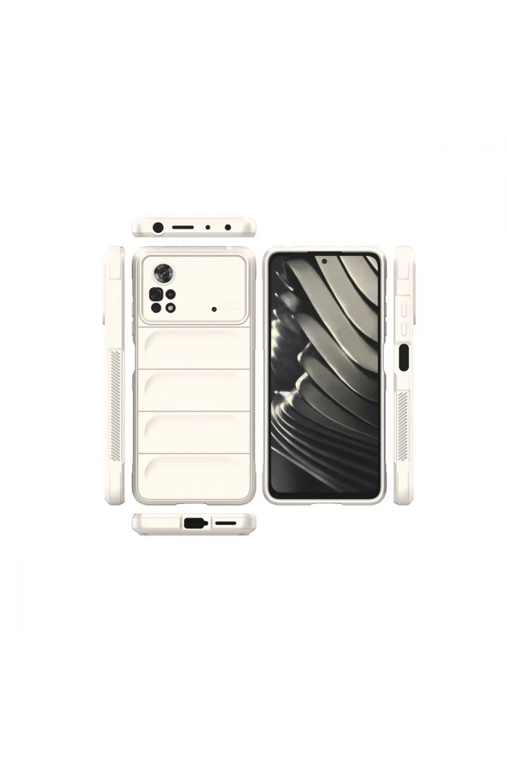 Xiaomi Poco X4 Pro 5g Kılıf Optimum Silikon - Krem