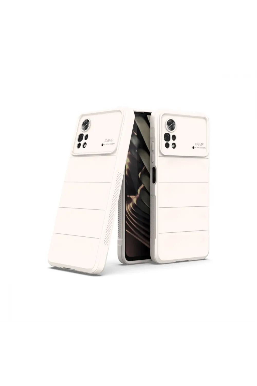 Xiaomi Poco X4 Pro 5g Kılıf Optimum Silikon - Krem