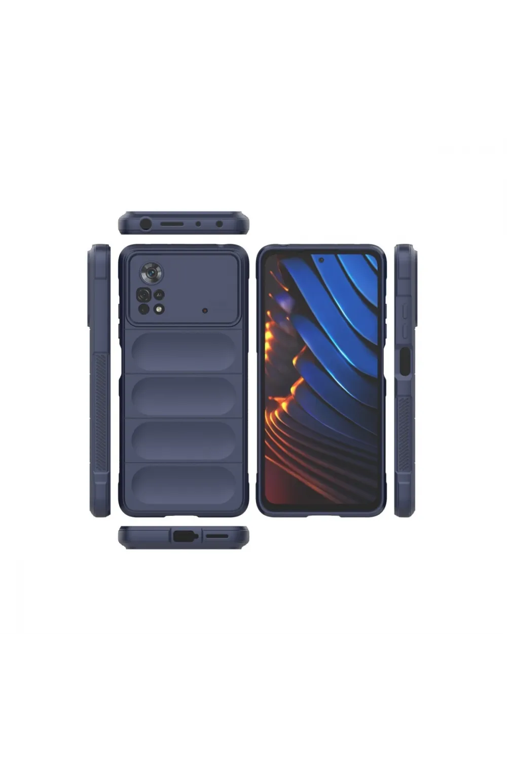 Xiaomi Poco X4 Pro 5g Kılıf Optimum Silikon - Lacivert