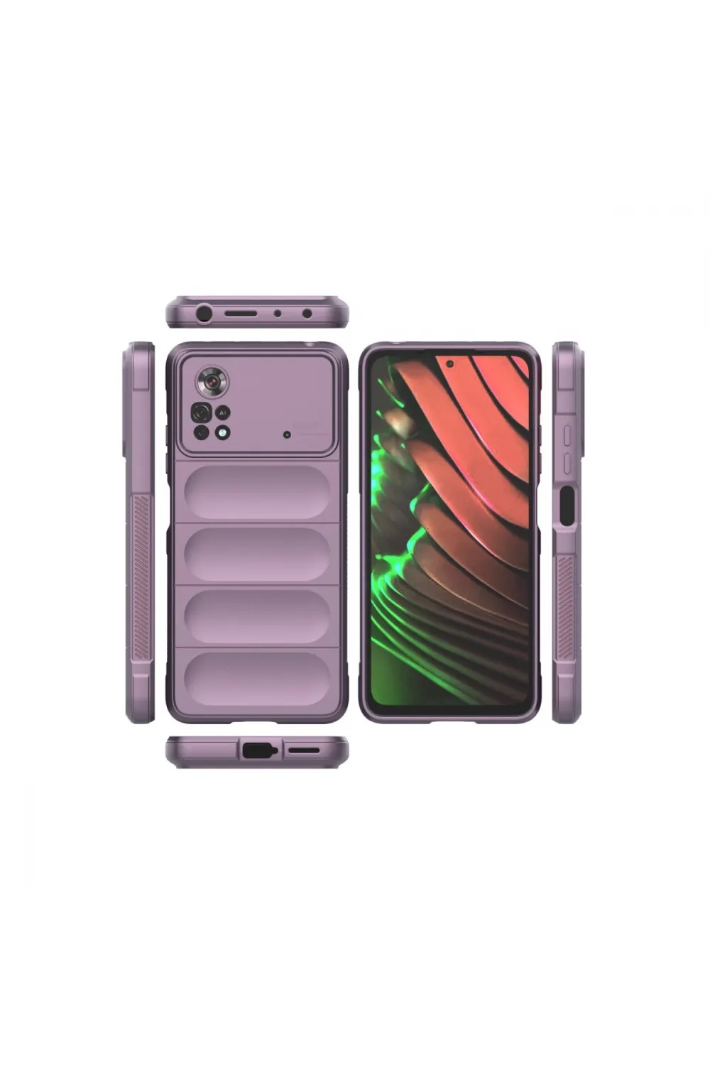 Xiaomi Poco X4 Pro 5g Kılıf Optimum Silikon - Mor